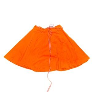 Ashley Stewart Orange A Line Skirt Plus Size 20W Summer Casual Bright Bold